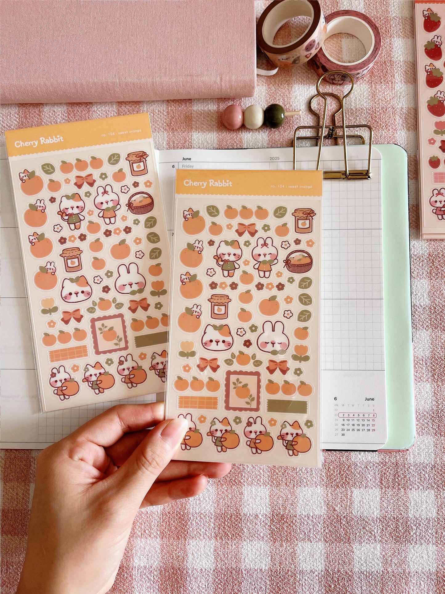 Sweet Orange Sticker Sheet no.104