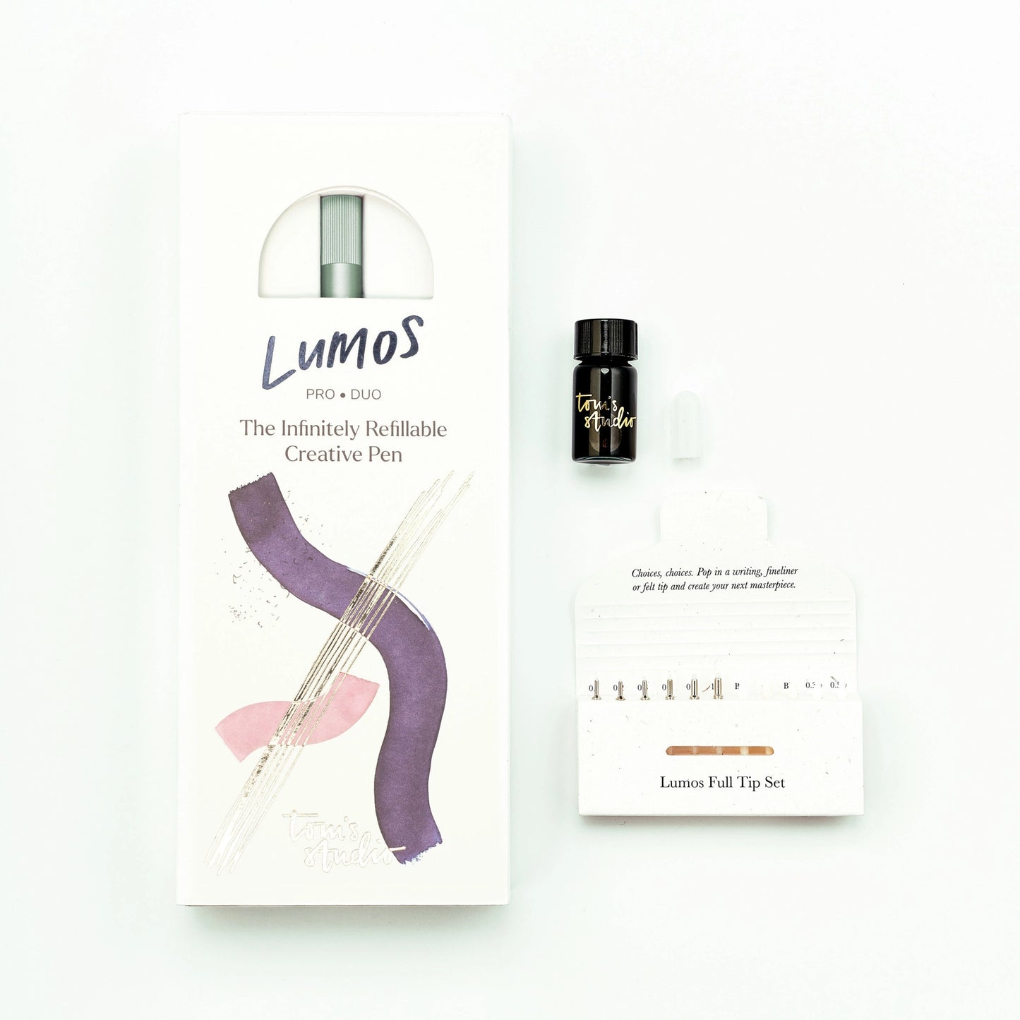 Lumos Pro - Refillable Multi-Tip Pen (Duo Tip)