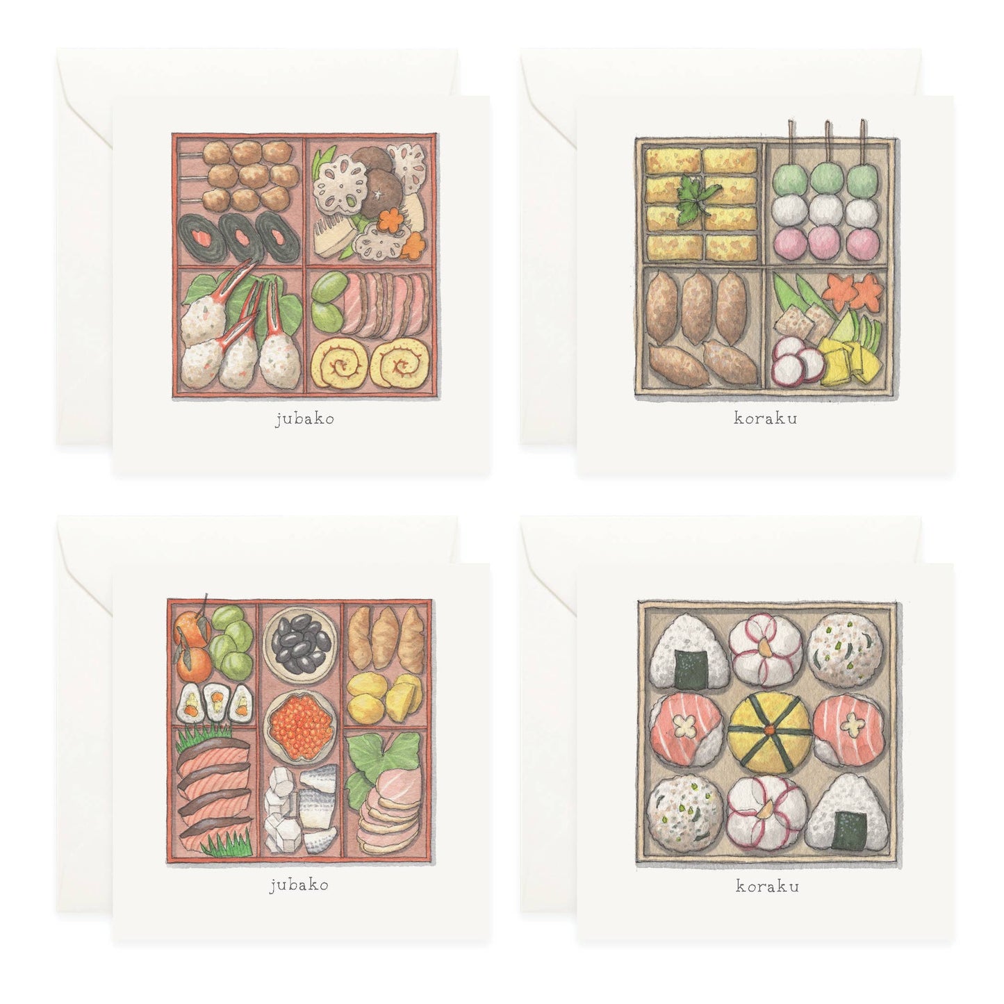Mini Cards Set / Bento Boxes