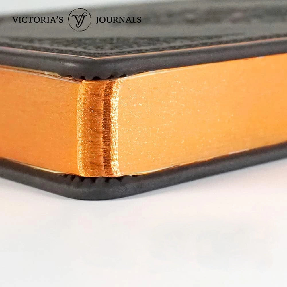 Vintage Classic Style Journal Vegan Leather (Black) S