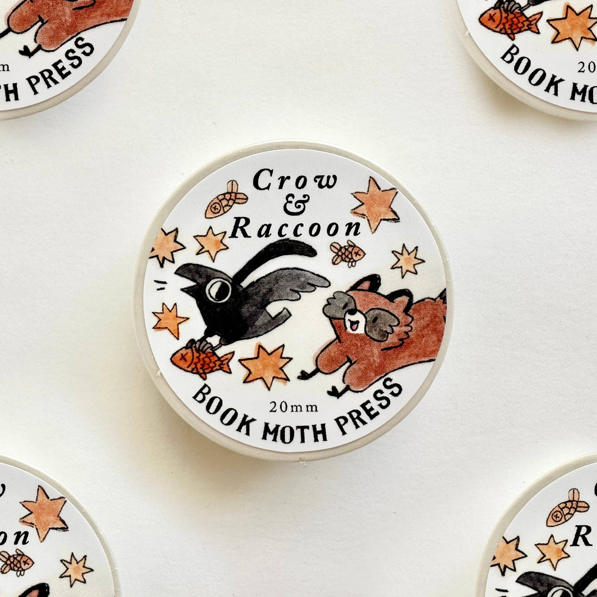 Raccoons and Crows Washi Tape