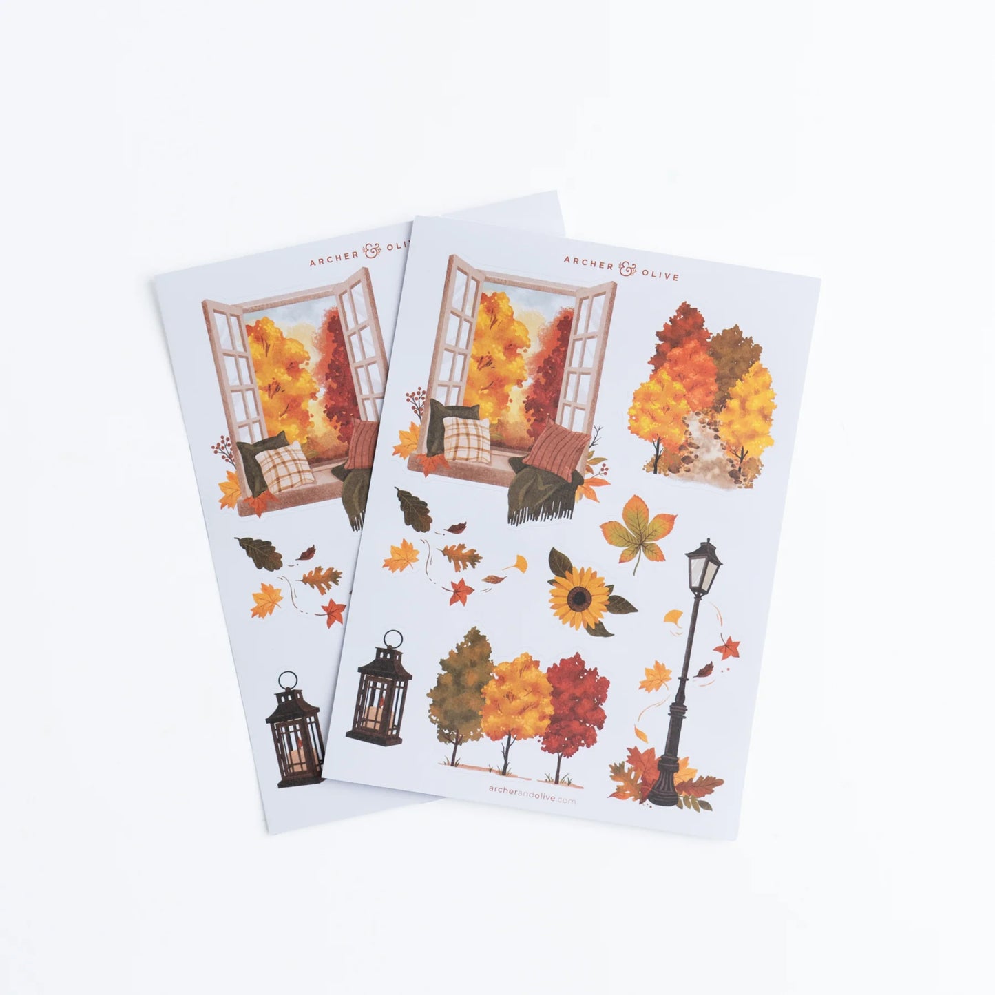 Swirling Leaves - Stickers