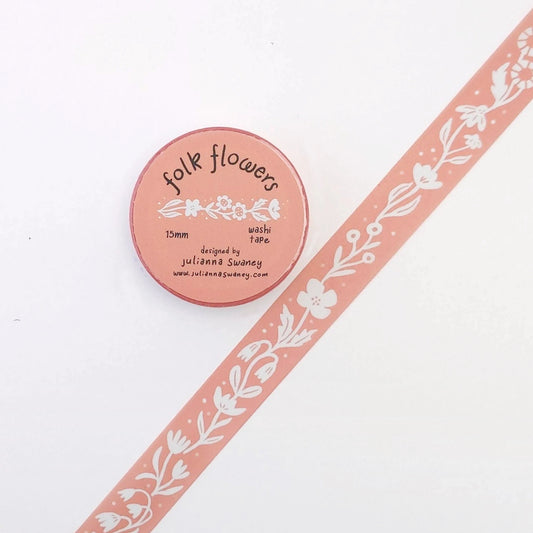 Folk Flowers Washi Tape