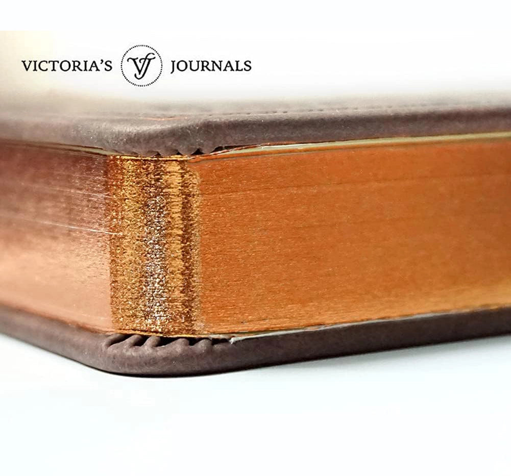 Vintage Classic Style Journal Vegan Leather (Brown) S