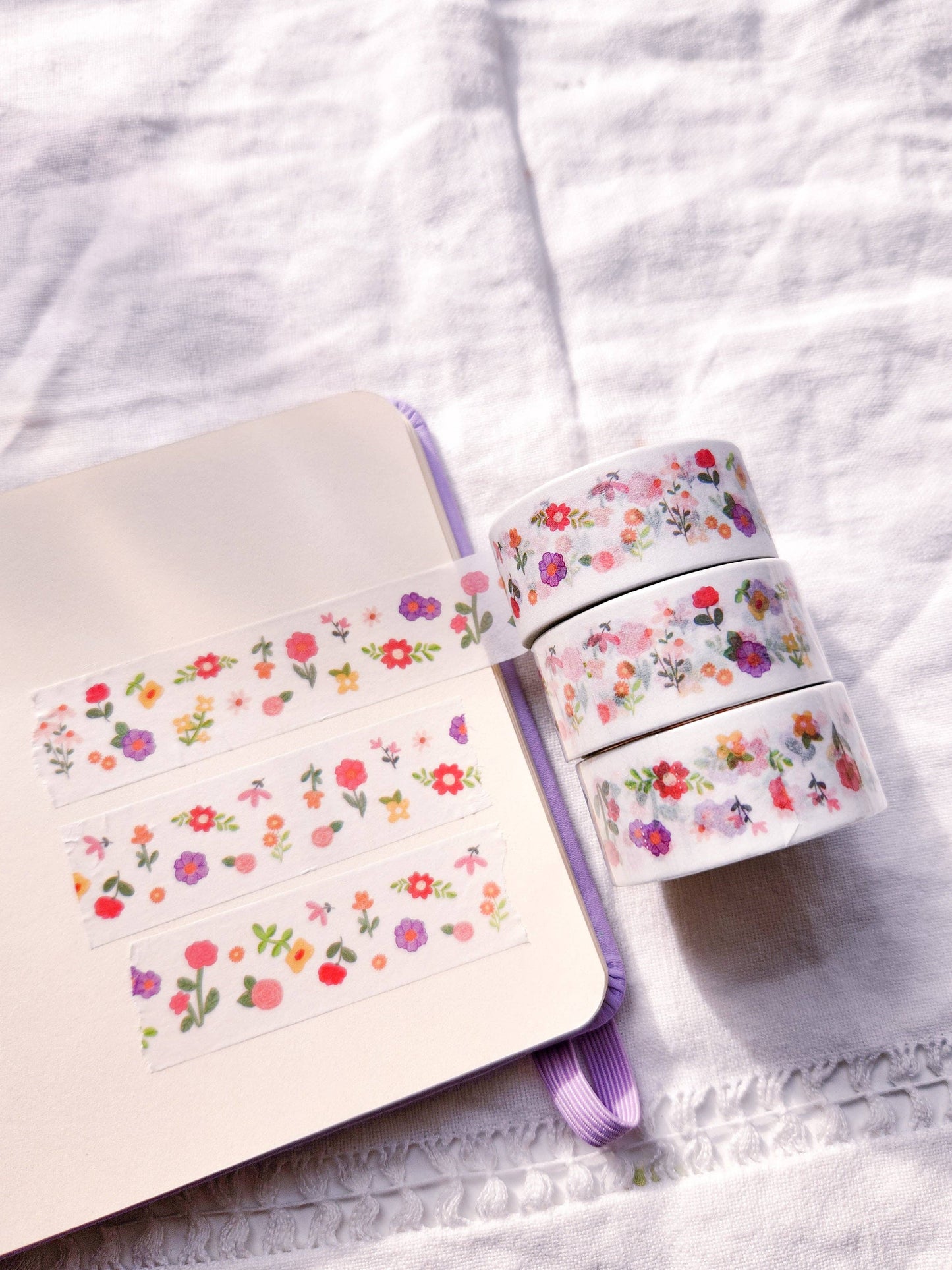Mini Flowers Washi Tape - Clear Background