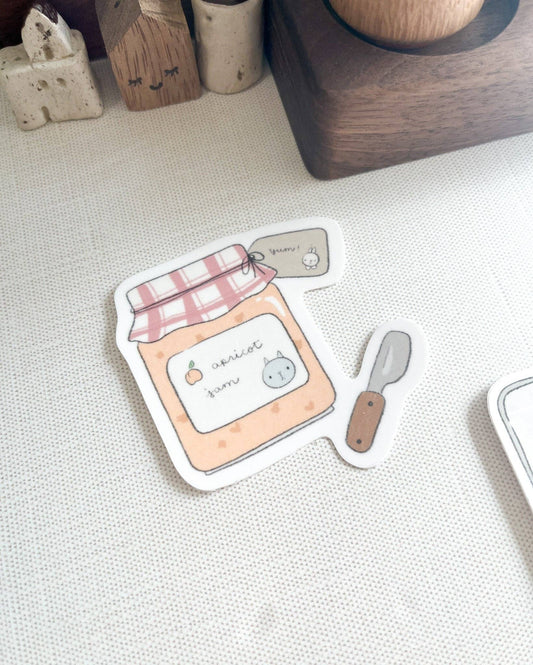 Kuboandlucy x Dana Ate Oatmeal | Kubo Apricot Jam Vinyl Sticker Die Cut