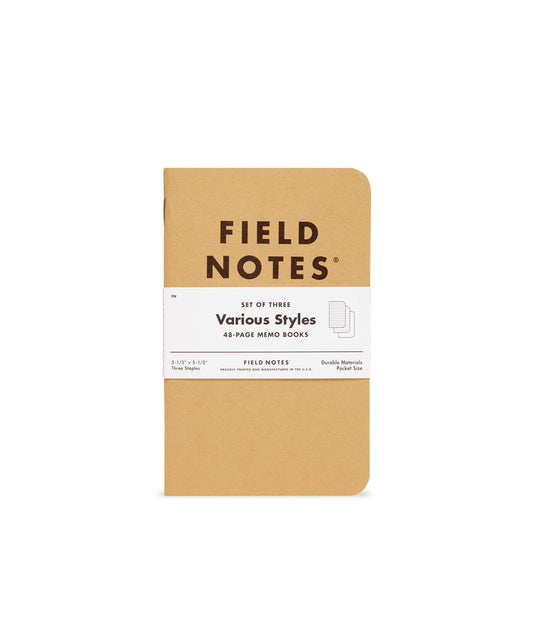 Field Notes Original Kraft Memo 3 Pack