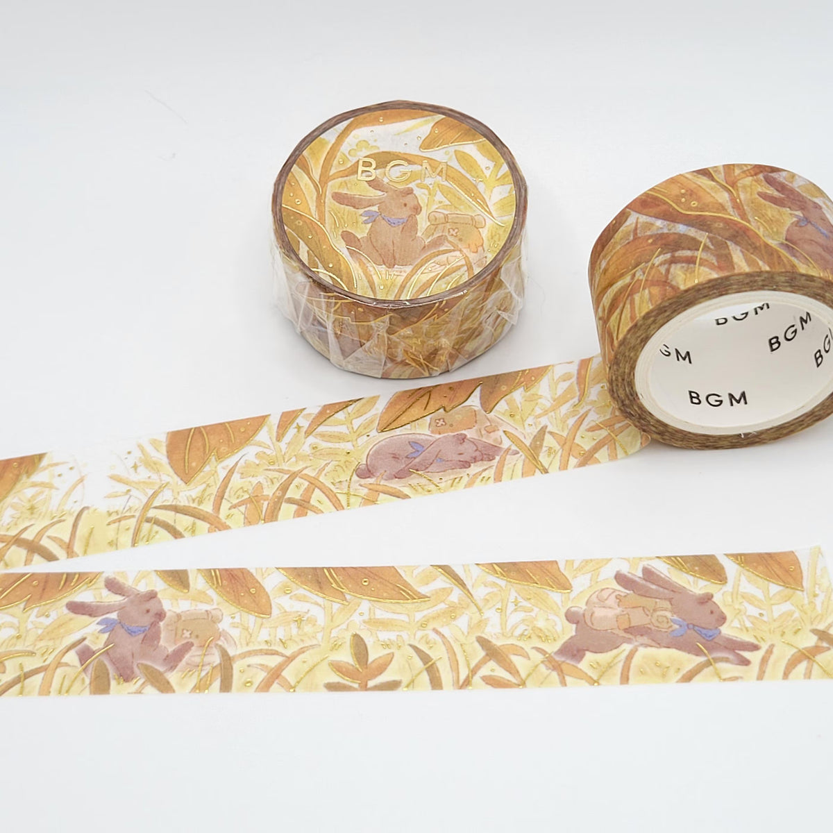 BGM Washi Tape - Bunny in Leaves