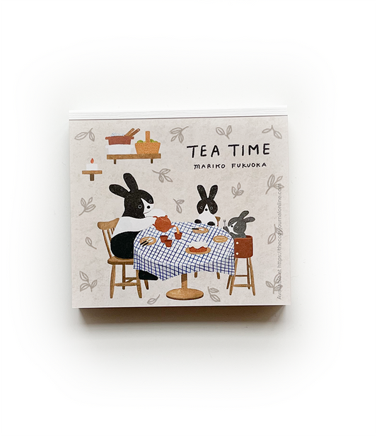 Tea Time Square Memo Pad