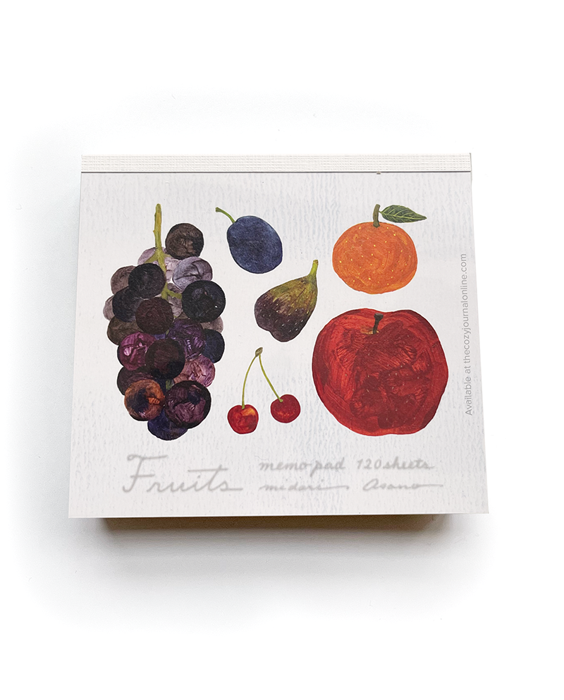 Fruits Square Memo Pad
