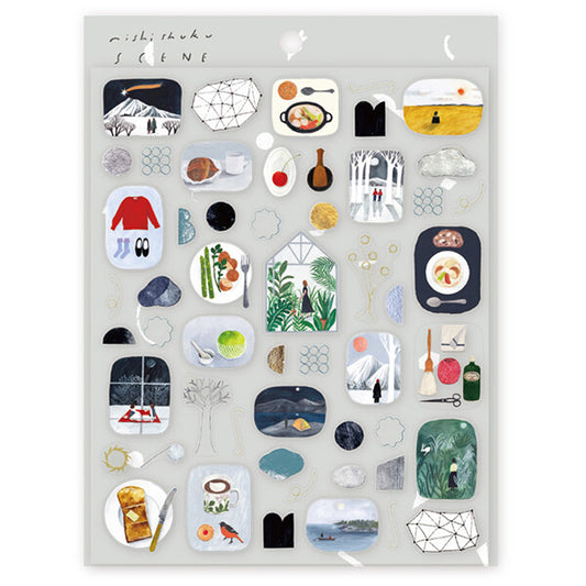Nishi Shuku (Scene) Sticker Sheet