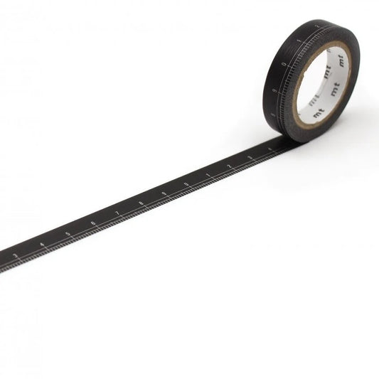 Black Ruler Washi Tape (mt)