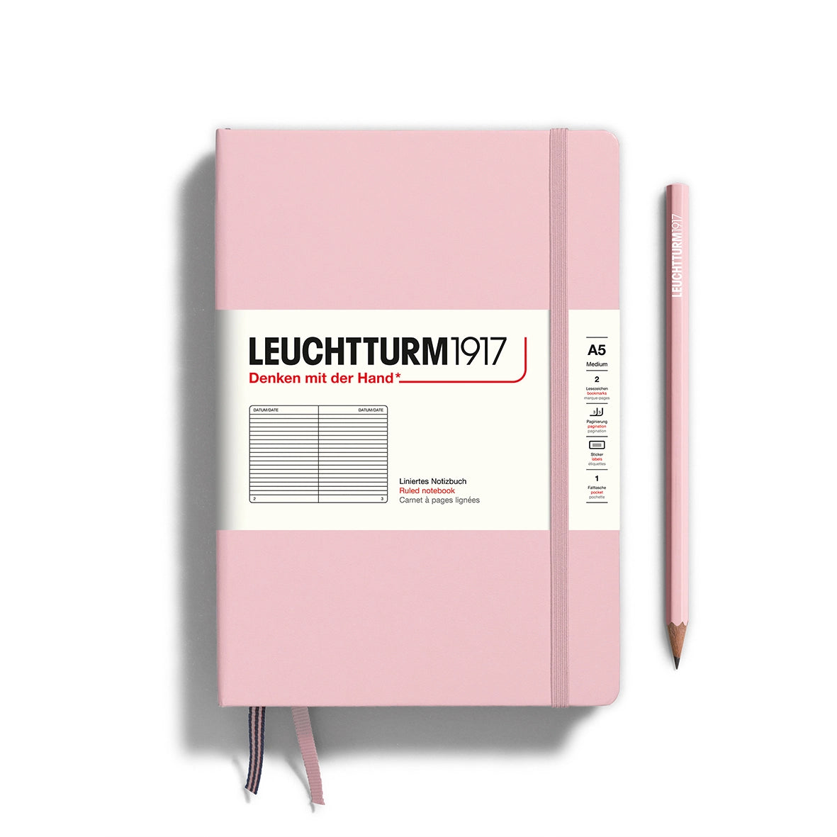 A5 Notebook Hardcover Medium - Pink