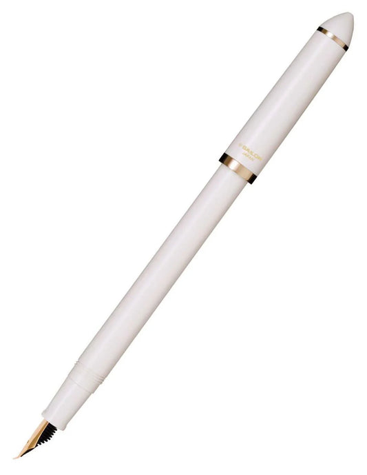 Sailor Fude De Mannen Fountain Pen - Pearl White - 40 Degree Fude