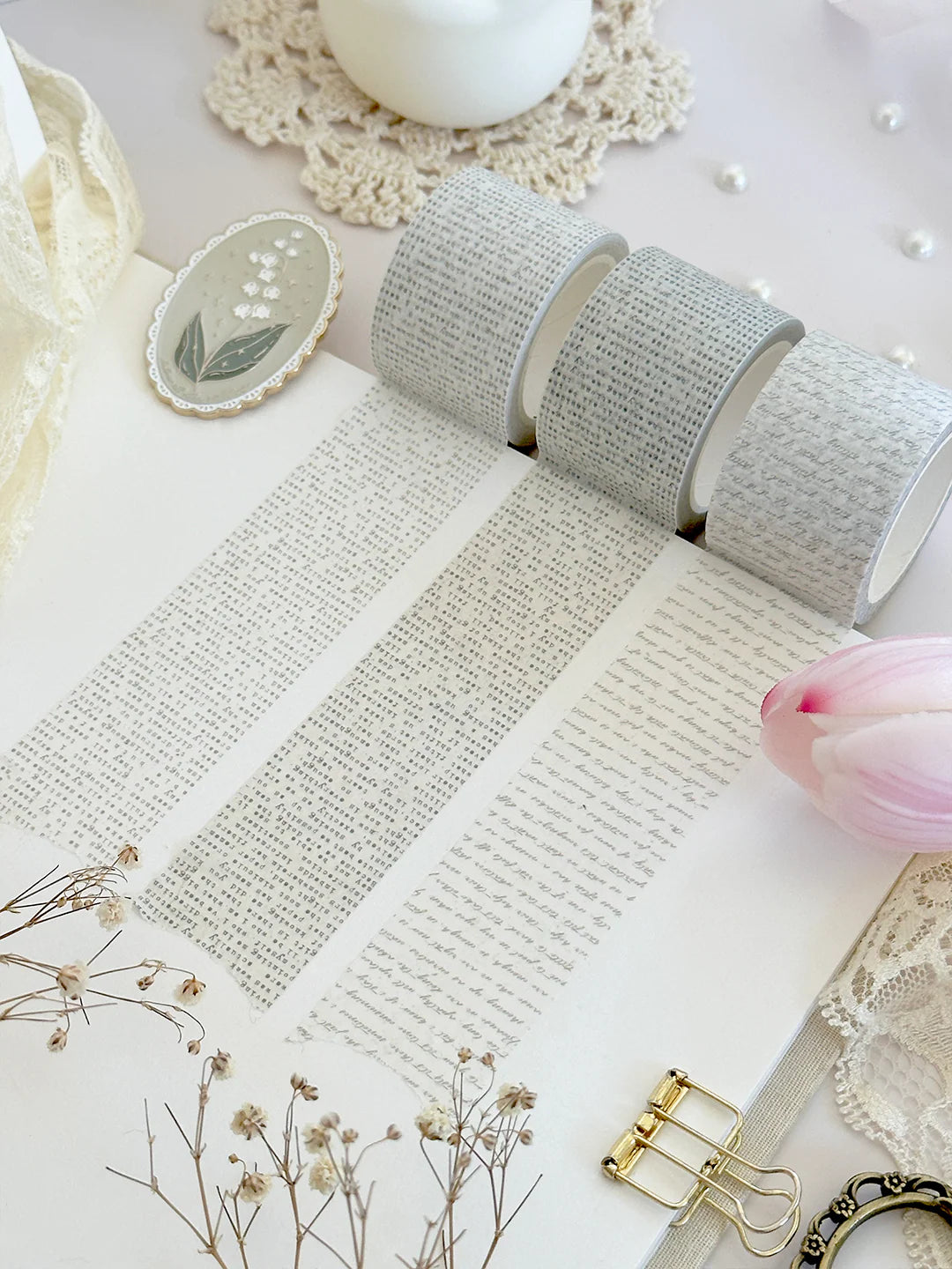 Typeriter Ivory 30mm Washi Tape