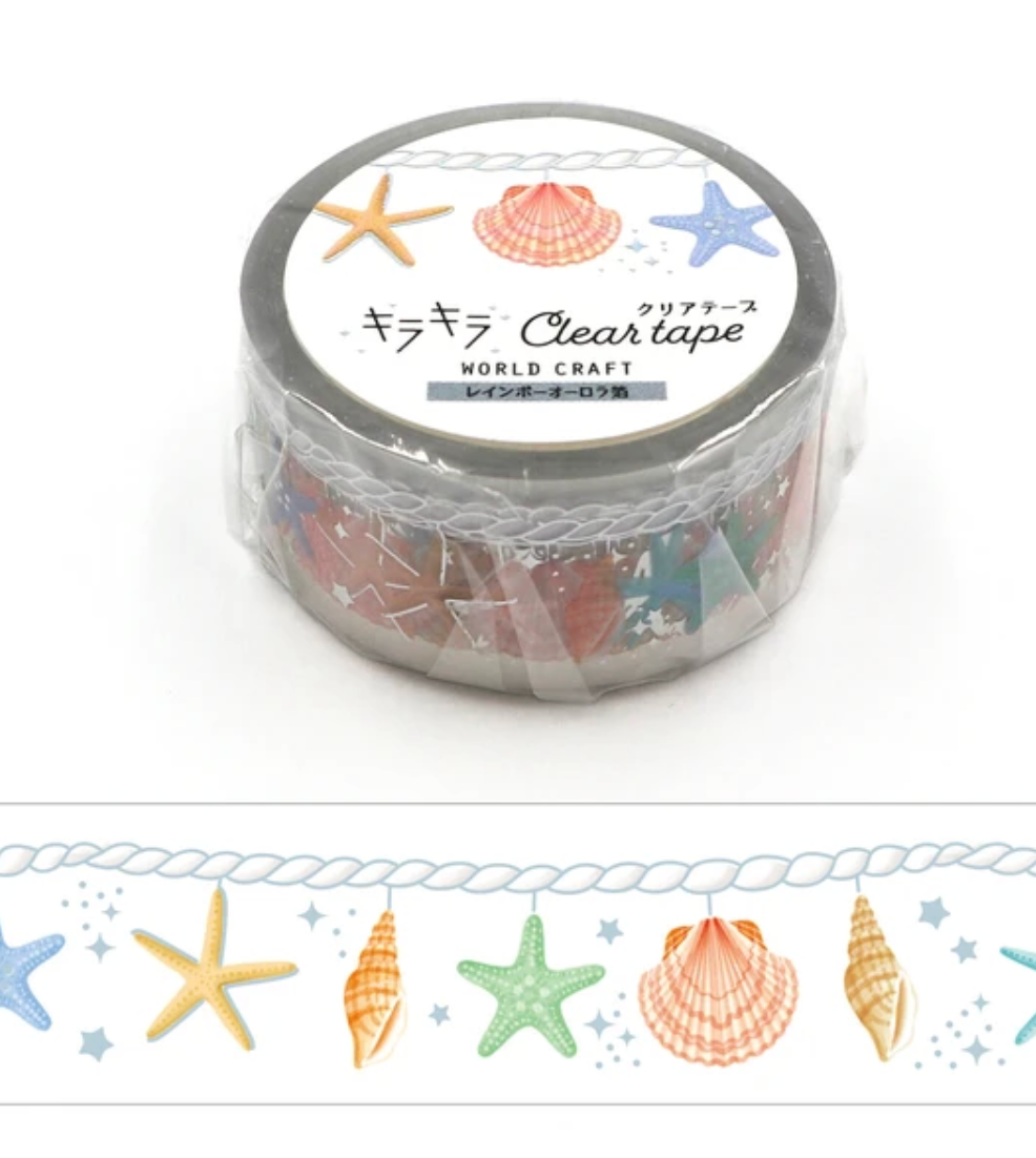 Shells Clear Decorative Tape