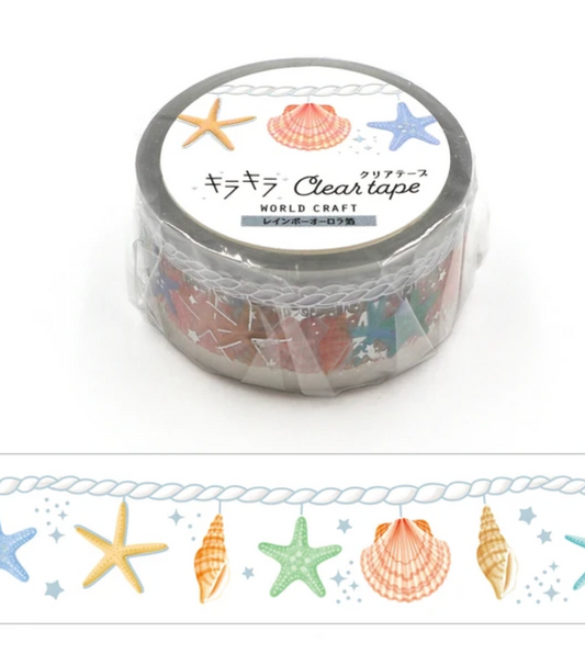 Shells Clear Decorative Tape