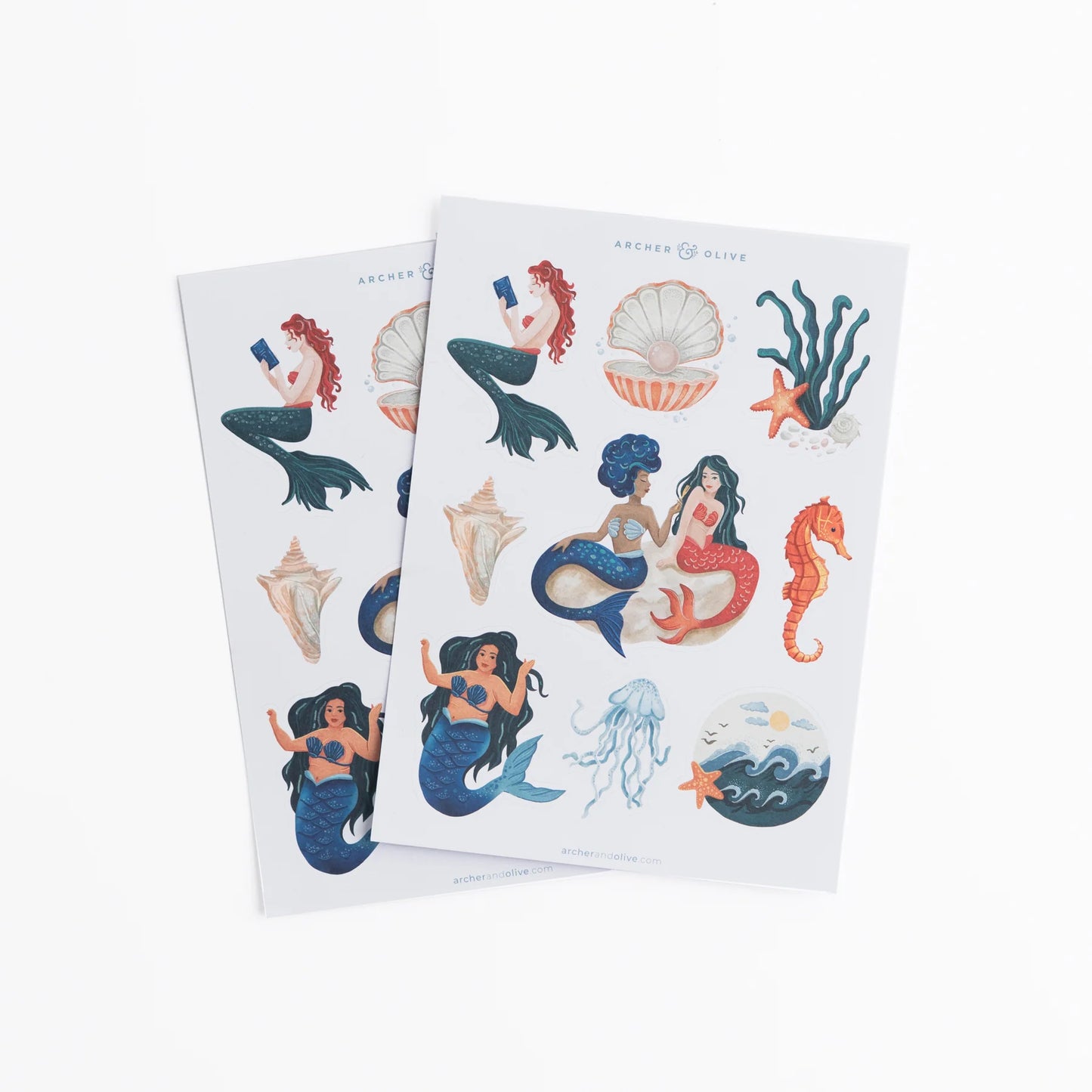 Vintage Mermaid Stickers