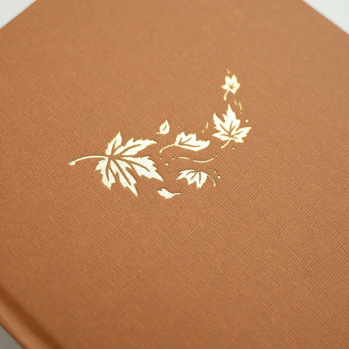 Archer and Olive Swirling Leaves Notebook A5 Size Dot Grid