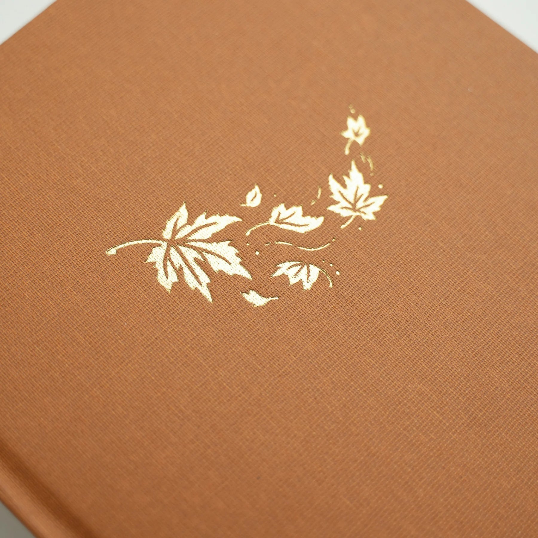 Archer and Olive Swirling Leaves Notebook A5 Size Dot Grid
