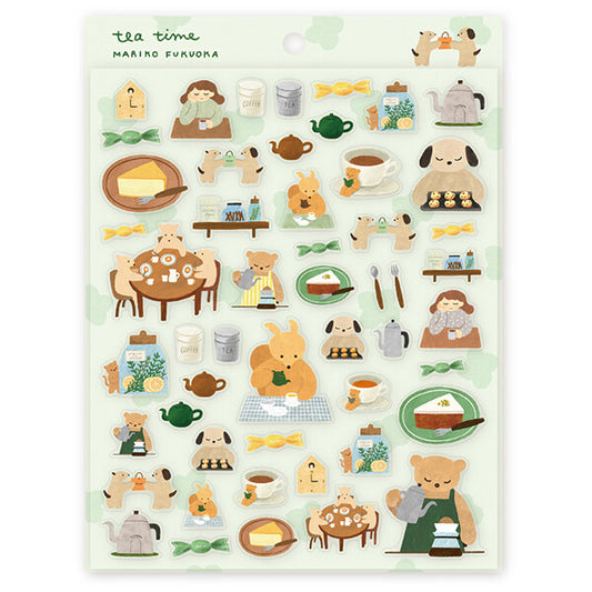 Tea Time Sticker Sheet (Bears)