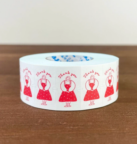 Thank You Label Sticker Roll
