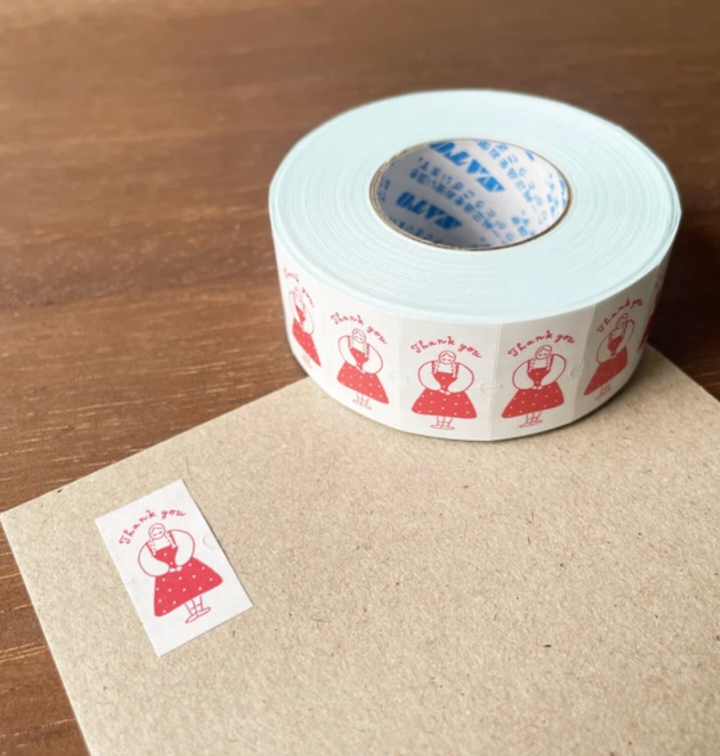 Thank You Label Sticker Roll